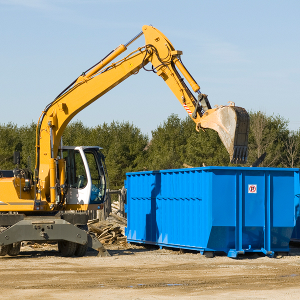 can i choose the location where the residential dumpster will be placed in Vadnais Heights